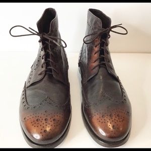 Paul Smith INCREDIBLE Ombre’ Boots w/ Leather Sole